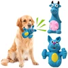 Dog Chew Toy Latex Dog Cow Shape Pet Squeaky Toys For Small Medium Large Dogs Teeth Cleaning Dog Puppy Sound Toy Pet Supplies 1