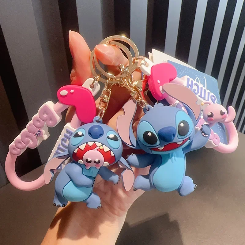 Disney Stitch Keychain Cute Cartoon Anime Lilo & Stitch Doll