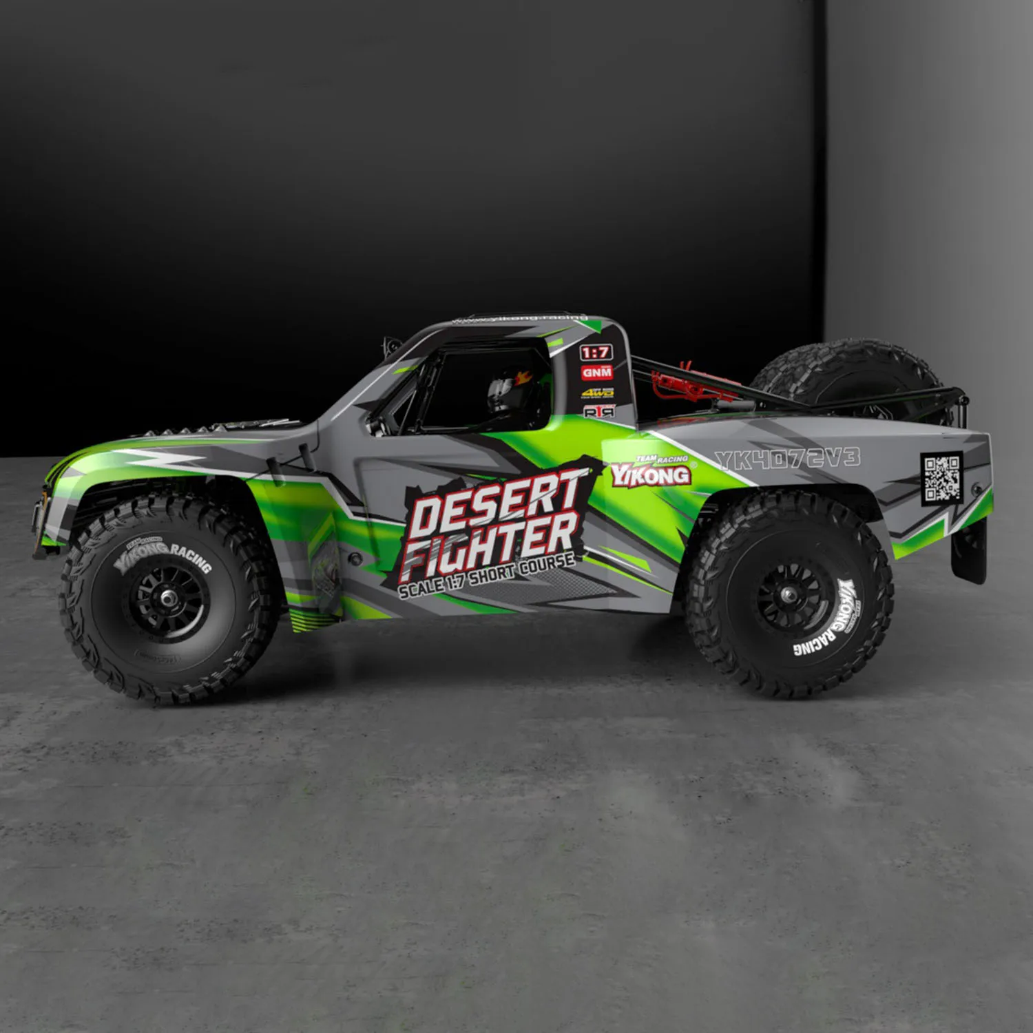 YIKONG DF7 V3 1/7 RC Crawler Desert Short Car 4WD YK4072 Radio Control Off-road Vehicles with Motor ESC Servo Assembled Model 3