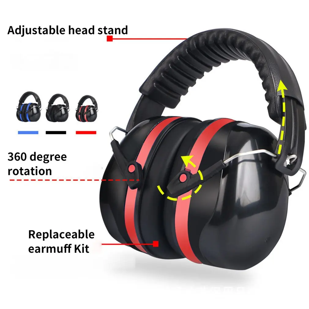 

Anti-noise Ear Protector Strengthen Soundproof Earmuffs Headphones Shooting Sleep Learning Mute Earmuff Drum Protection Earphone
