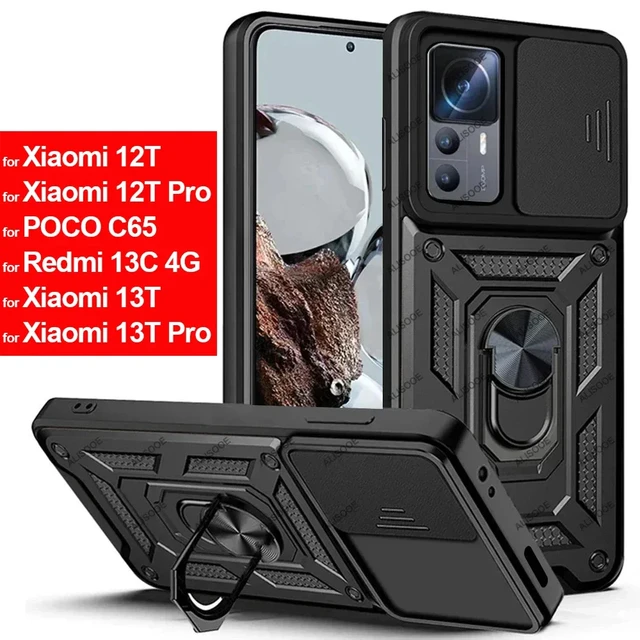 For Xiaomi Redmi 13C Note 12S 12 Pro Shockproof Ring Stand Case+