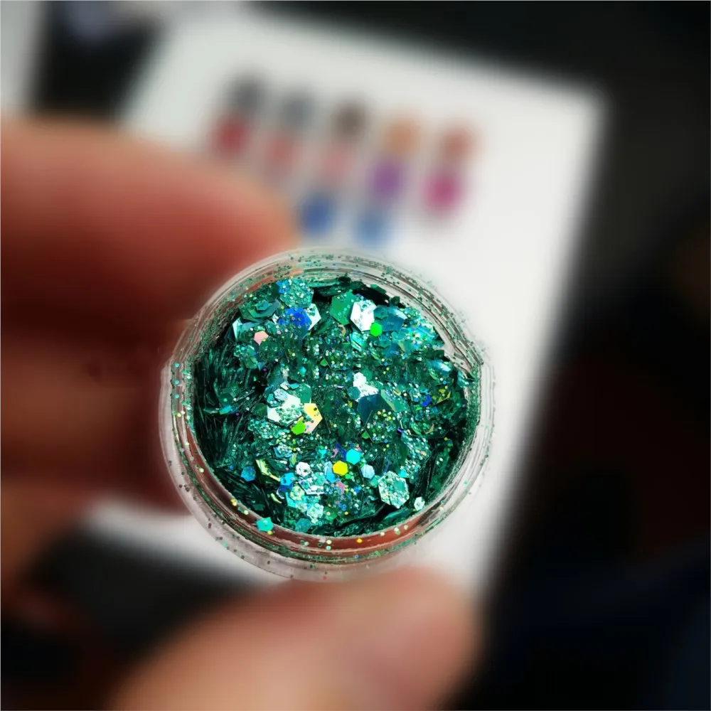 Holographic Chunky Glitter Total 60-140g Face Body Eye Nail Festival Chunky  Holographic Glitter 6/8/24 Jars Mix Loose Glitter M9 - AliExpress