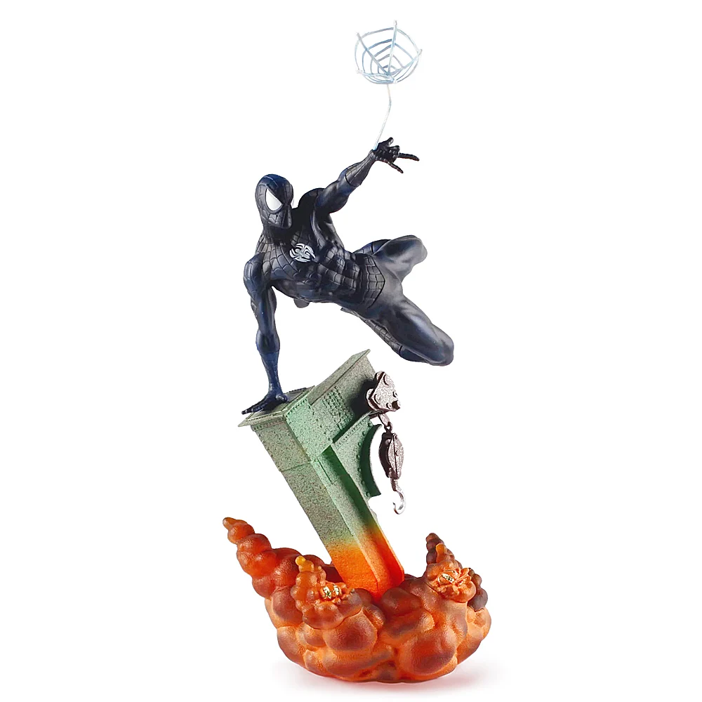thumbnail image 1 of Figura de Spiderman para niños, escena de batalla de película, modelo de acción, adorno, héroe de los Vengadores de Marvel, negro, Venom, Spiderman, juguete de escritorio, regalo, 1 of 5