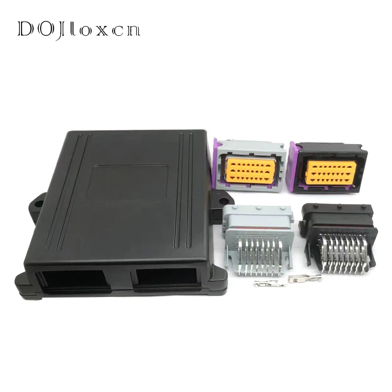 aluminio gabinete do caso controlador conector 04