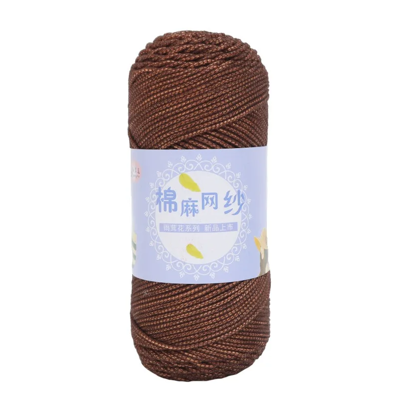2MM Hollow Knitted Crochet Yarns For DIY Handbag Basket Purse Cushion Nylon Cord Polyester Thread Round Rope Line Woven for Sale 6