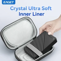 Eaget 2,5-дюймовый чехол для жесткого диска, портативная сумка для жесткого диска для внешнего портативного жесткого диска, чехол для хранения, защита черного цвета — изображение 2