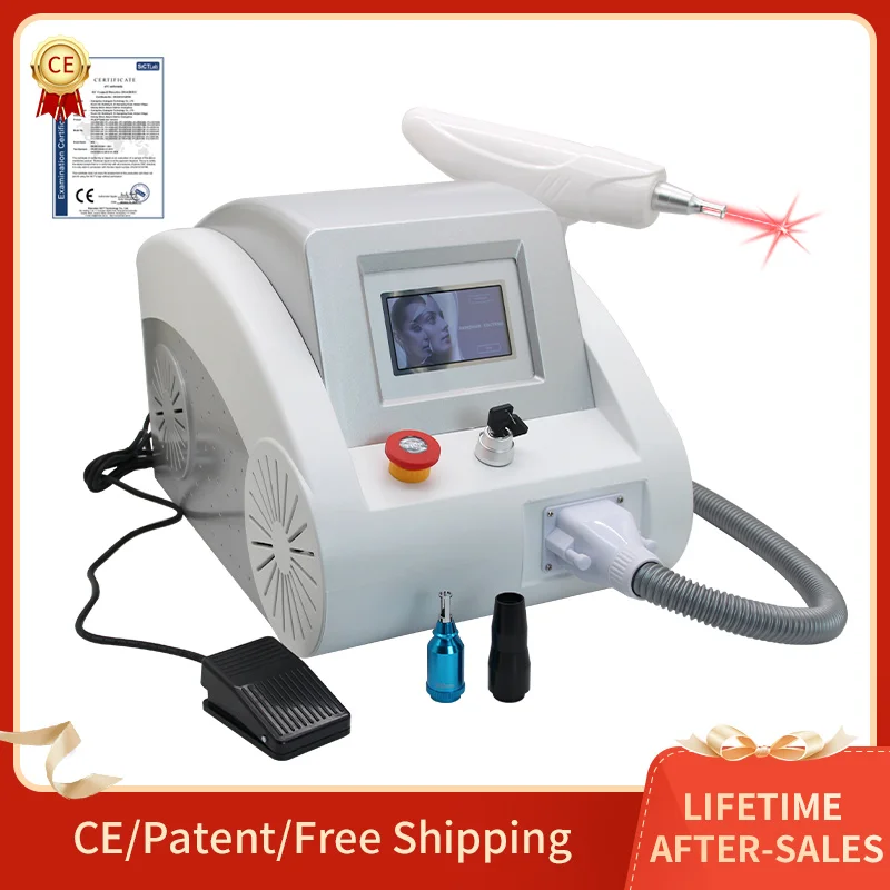 Profession Laser Tattoo Eyebrow Washing Machine ND Q Switch YAG 1064NM 532NM Blackface Doll Remove Spots Moles Dead Skin Salon