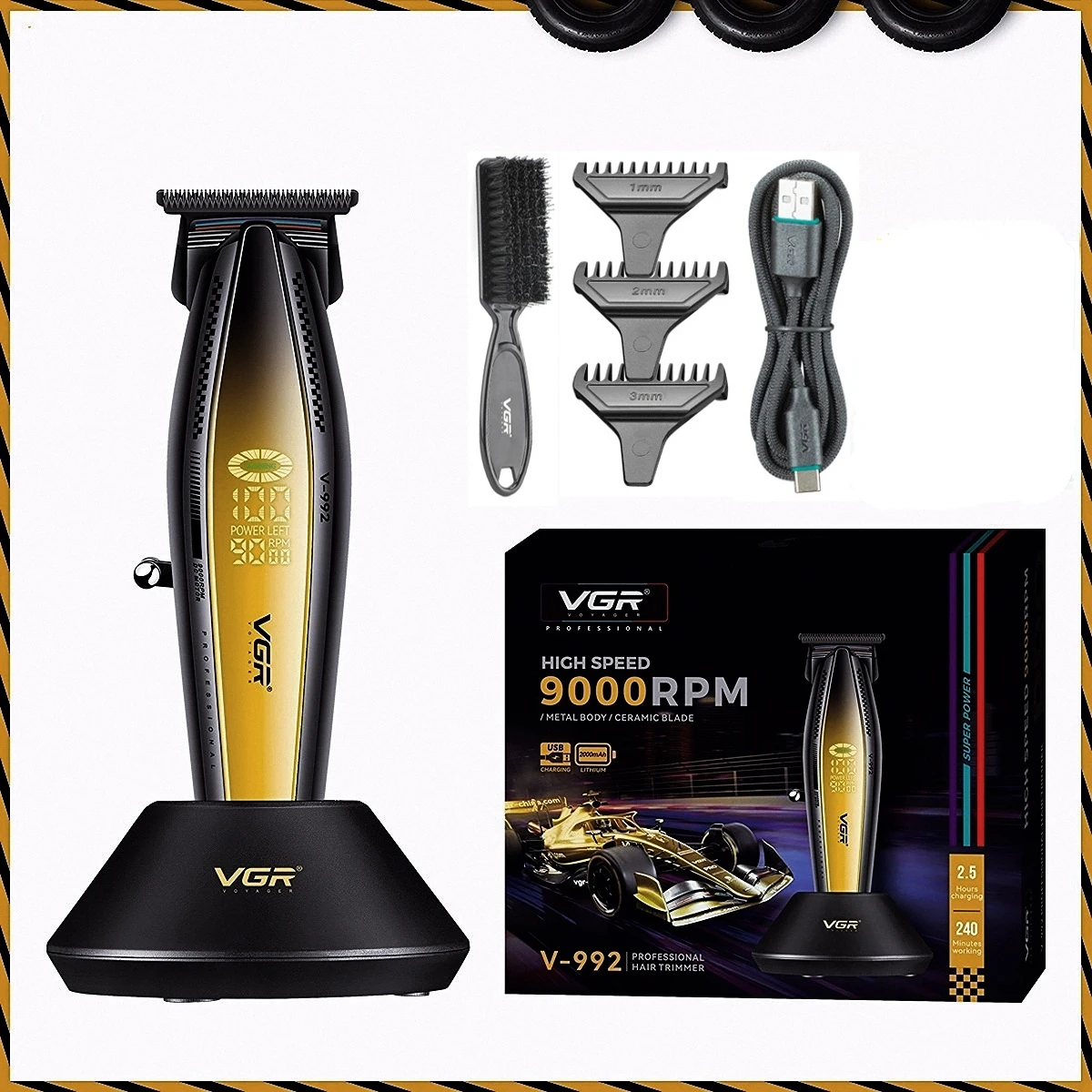VGR ماكينة حلاقة الشعر رجال ماكينة حلاقة الشعر ماك...