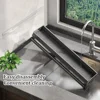 Wall Mounted Kitchen Storage Rack Space Aluminum Waterproof Household Knife Holder No Punching Required Seasoning Storage Shelf 5