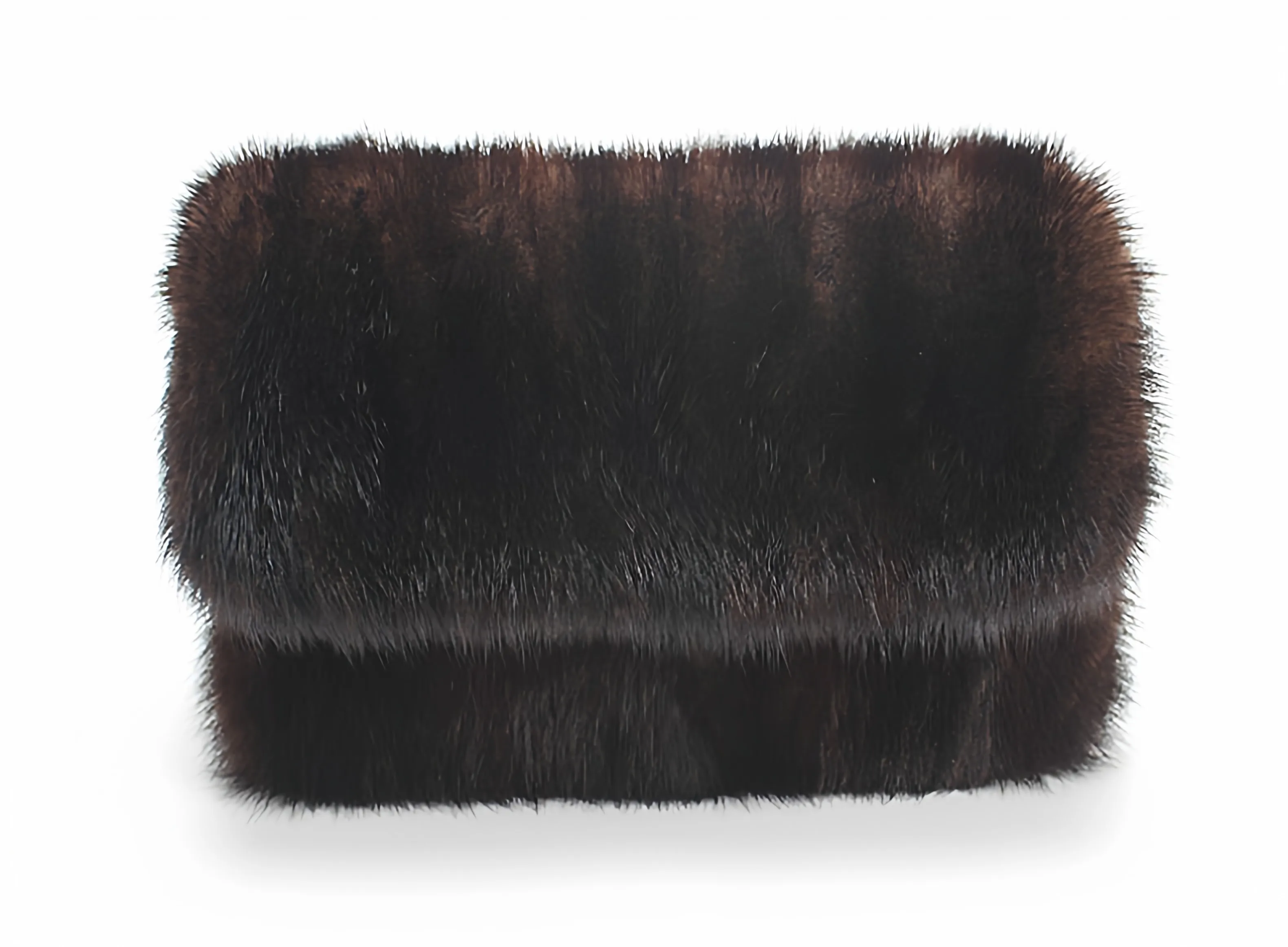 Herbst Winter klassische Tasche aus echtem Nerzfell, Umhängetasche, flauschige Luxushandtasche in reiner Farbe für Damen – Detail 9