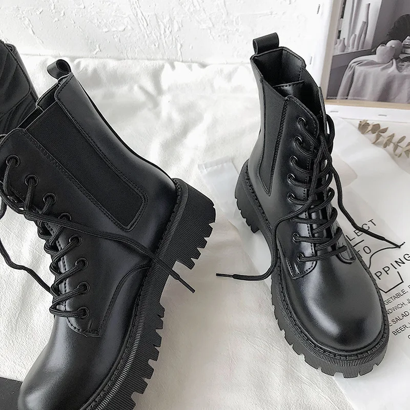 Female Boots British Style New Autumn Winter Thin Short Boots Fashion Motorcycle Boots Women Boots Woman Shoes Classics Ladies