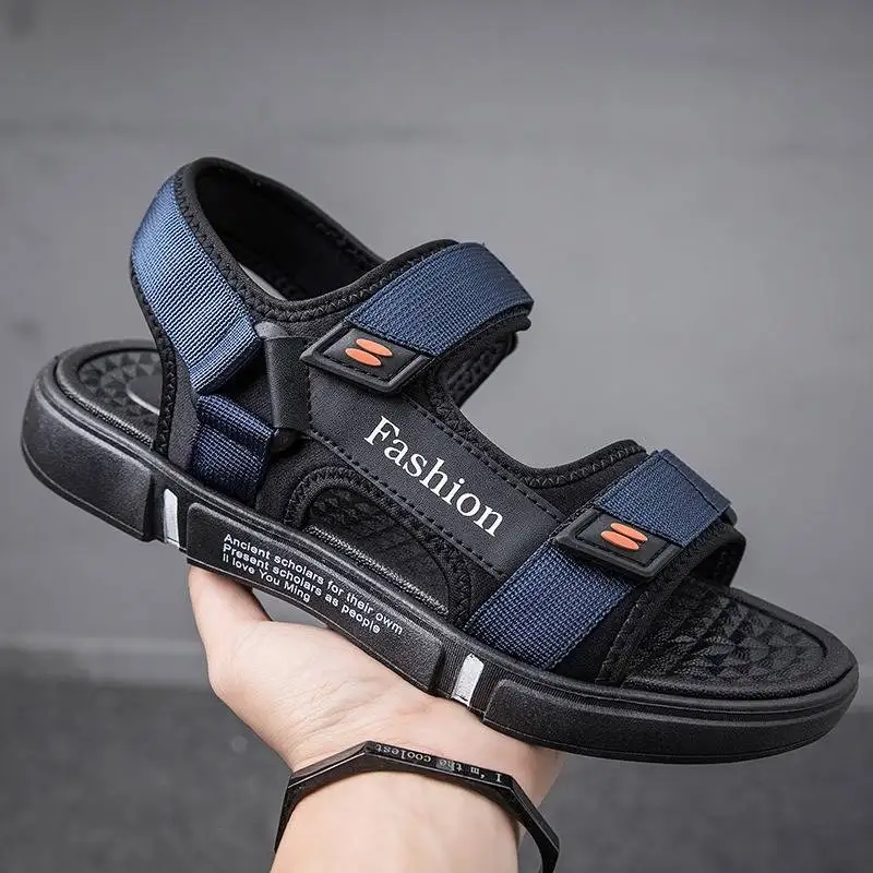 Men's Sandals 2023 New Summer Outdoor Anti-slip Sports Casual Dual-purpose Beach Water Shoes Slip-On EVA Flat Heel Sandals - 5
