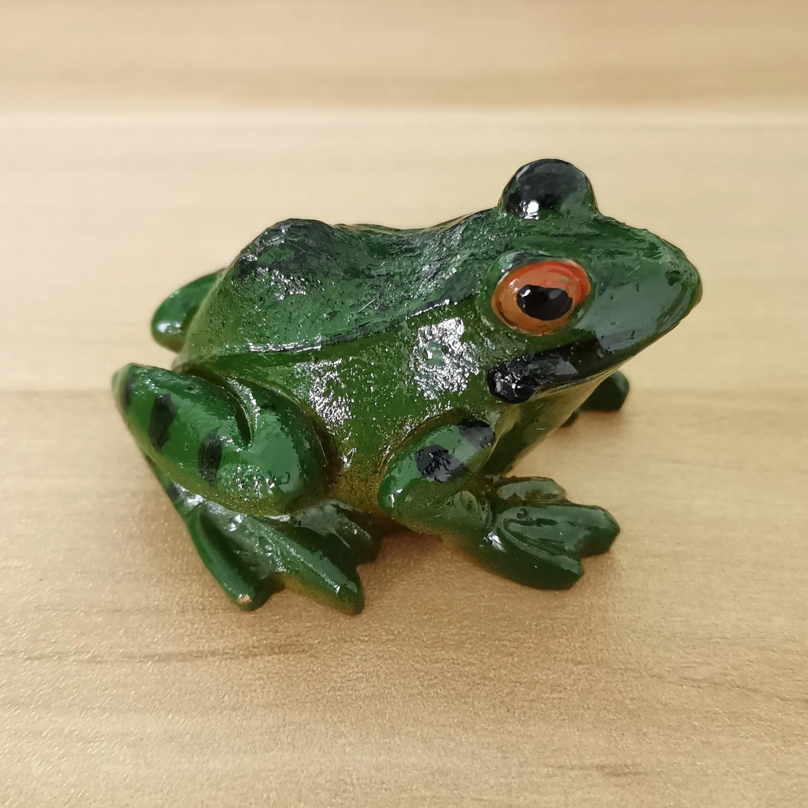 Simulation Action Mini Frog Model Smell-less Solid PVC Realistic Frog  Figure for Home Decorations Educational