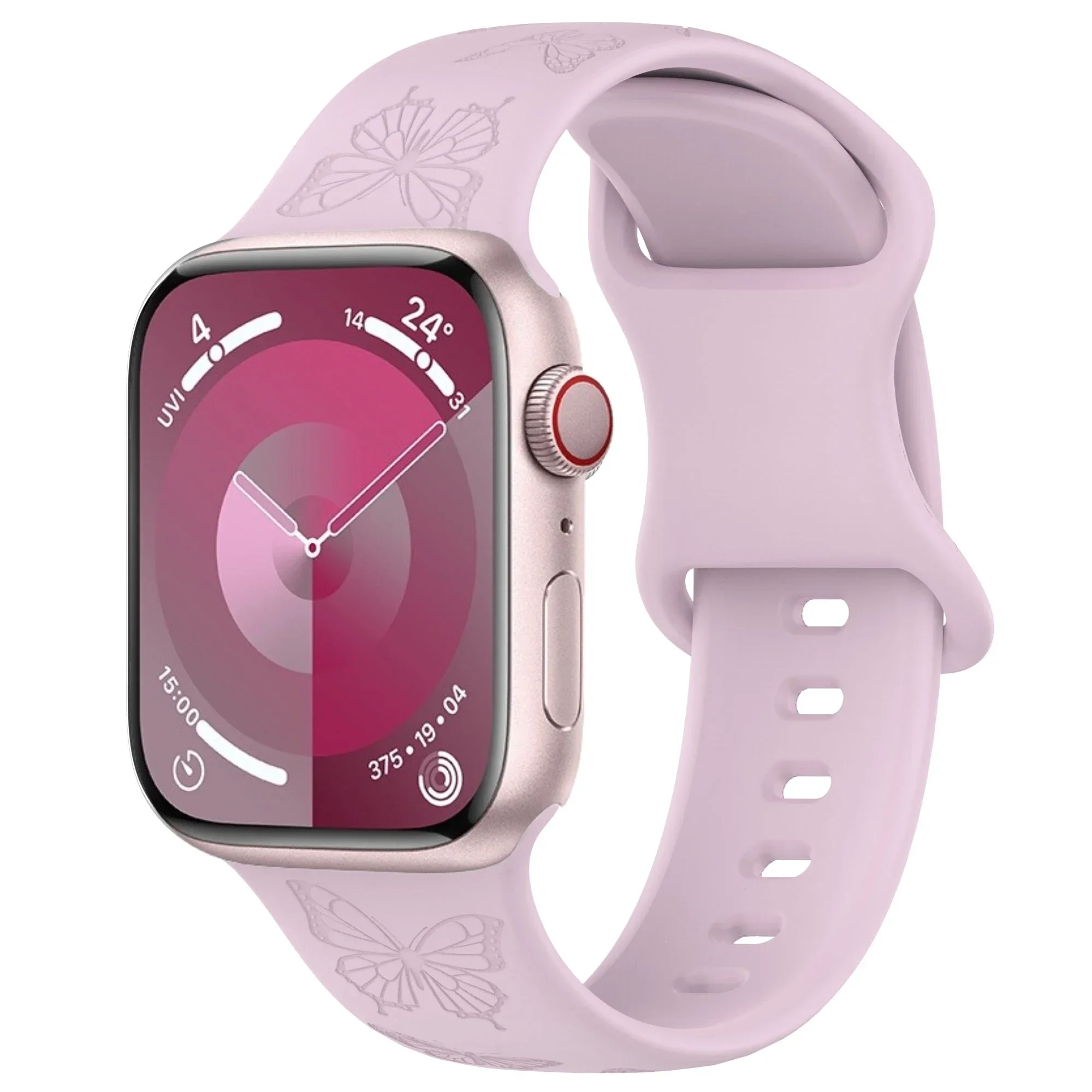 Engraved Silicone Strap with Pattern Design