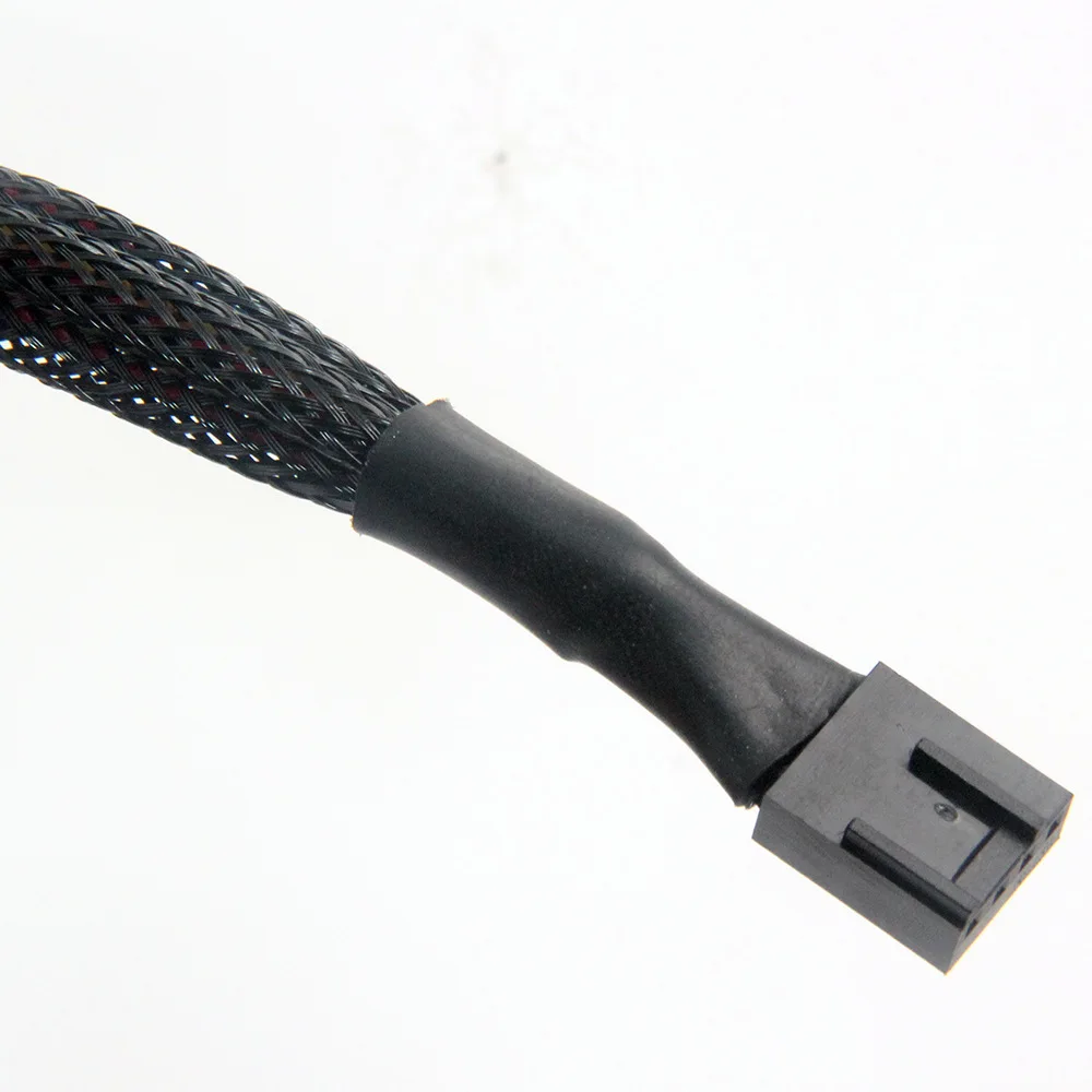 4 Pin Y Splitter Cable 4 Pin PWM Female to 3/4 Motherboard CPU Fan PC Case Fan Extension Adapter Cable Cooling Accessory pwm fan expansion cable pwm fan cable