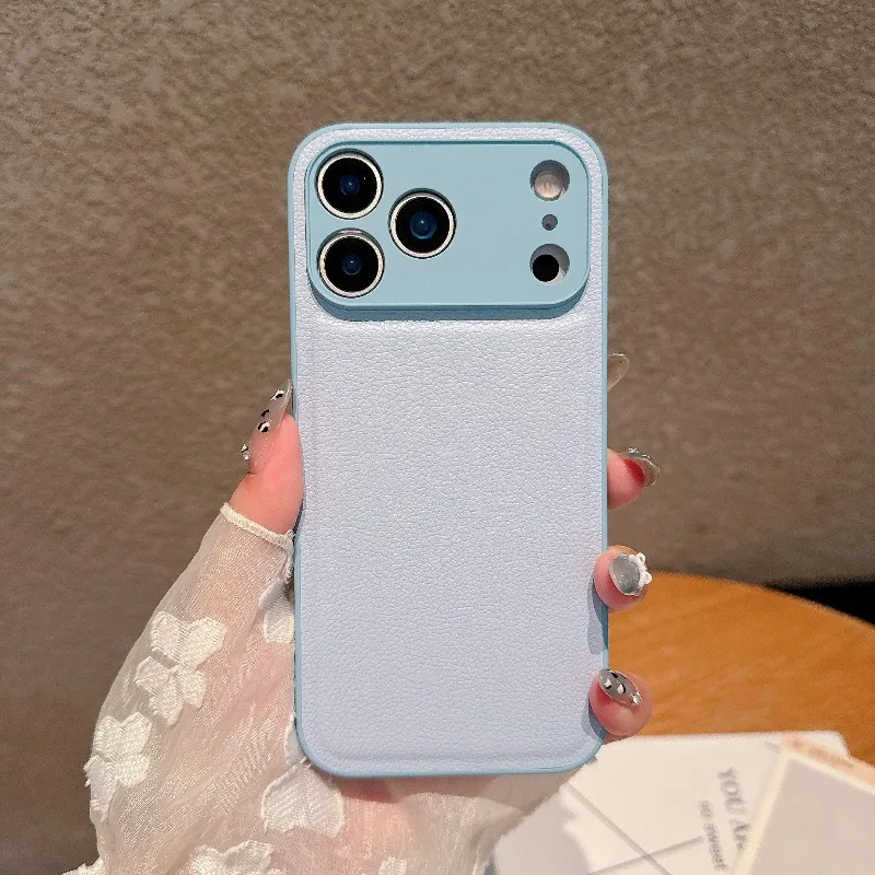 Luxury Retro Litchi Leather Texture Shockproof Matte Cover