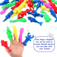 Ejection Chick Toys Light Finger Prank Bouncy Flying Ejection Toys Catapult Launch Rubber Slingshot Turkey Sticky 2