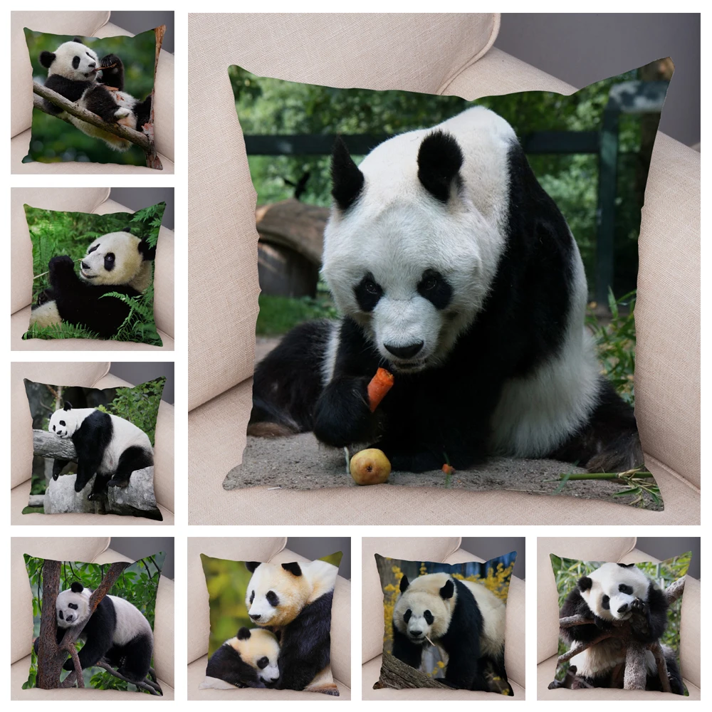 

Panda Throw Pillow Case Cushion Cover Home Living Room Decorative Pillows For Sofa Bed Car 45*45 Nordic Kissen Friends Tv Show