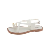 Sandales à fond plat de Style français pour femmes, vêtements d'extérieur d'été, pantoufles de Style romain en PVC de haute qualité pour adultes, nouvelle collection 2024 5