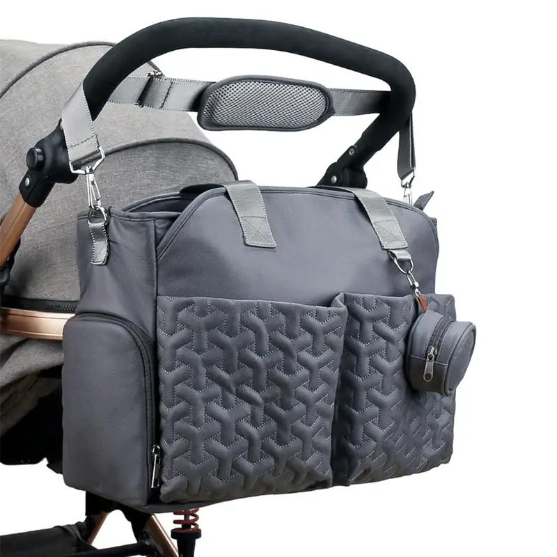 

Travel Diaper Carry Bag Durable And Wear-Resistant One-Piece Design Large Capacity Mom Travel Multi-Functional Bag With Pacifier