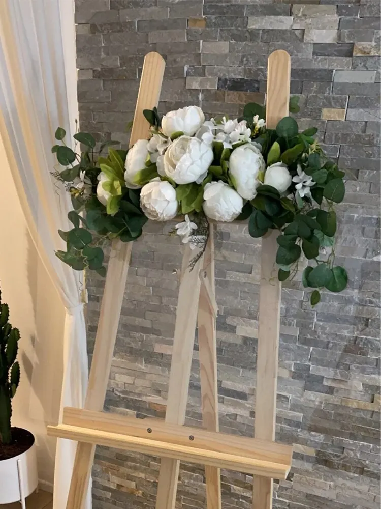 Description Picture 5 of itemArtificial Wreath Threshold Flower Peony Rose DIY Wedding Party Flower Wall Arrangement Home Place Room and Christma Wreath Arch