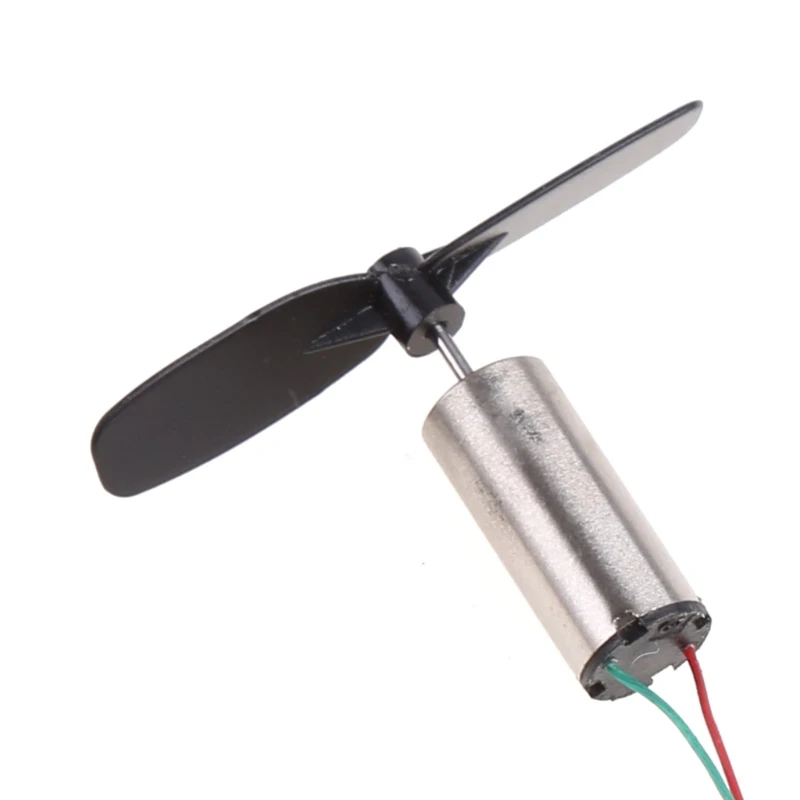 Moteur miniature sans noyau fixé sur un support, adapté aux avions RC et hélicoptères.