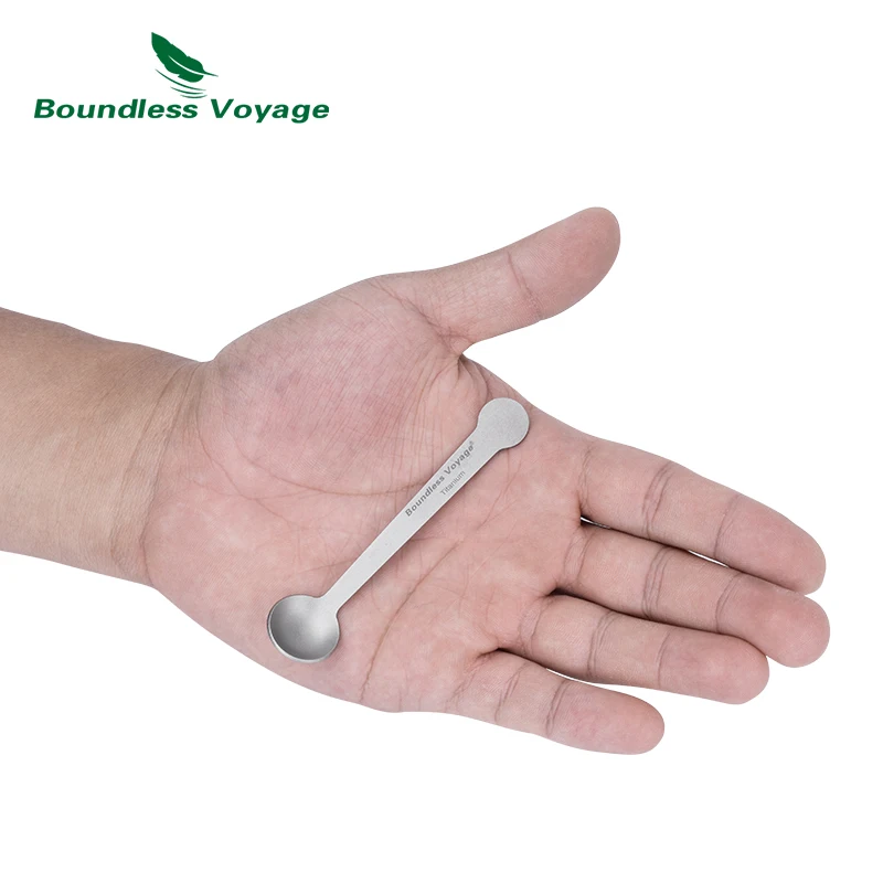 Boundless Voyage Titanium Mini Coffee Spoon Cocktail Stirring Spoons For Coffee Tea Dessert Ice Cream Cappuccino 5pcs Packed - 18 - View #5