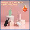 5000mAh Power Bank Pocket Capsule Mobile Phone Holder Mini Portable 1