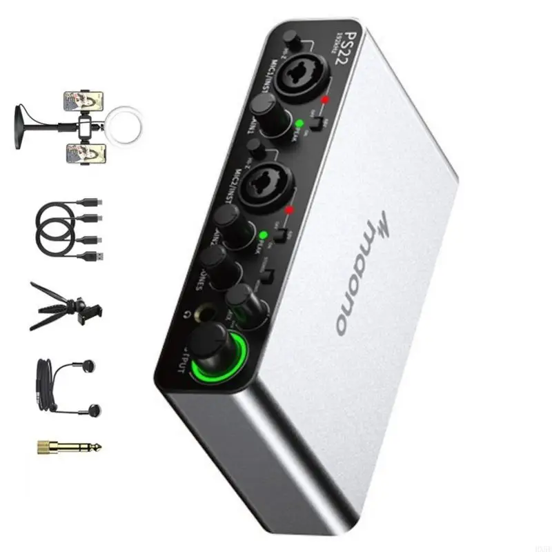 전문 24비트 192kHz 샘플링 플러그 앤 플레이 디자인을 위한 고해상도 휴대용 USB 사운드 인터페이스 HX5E
