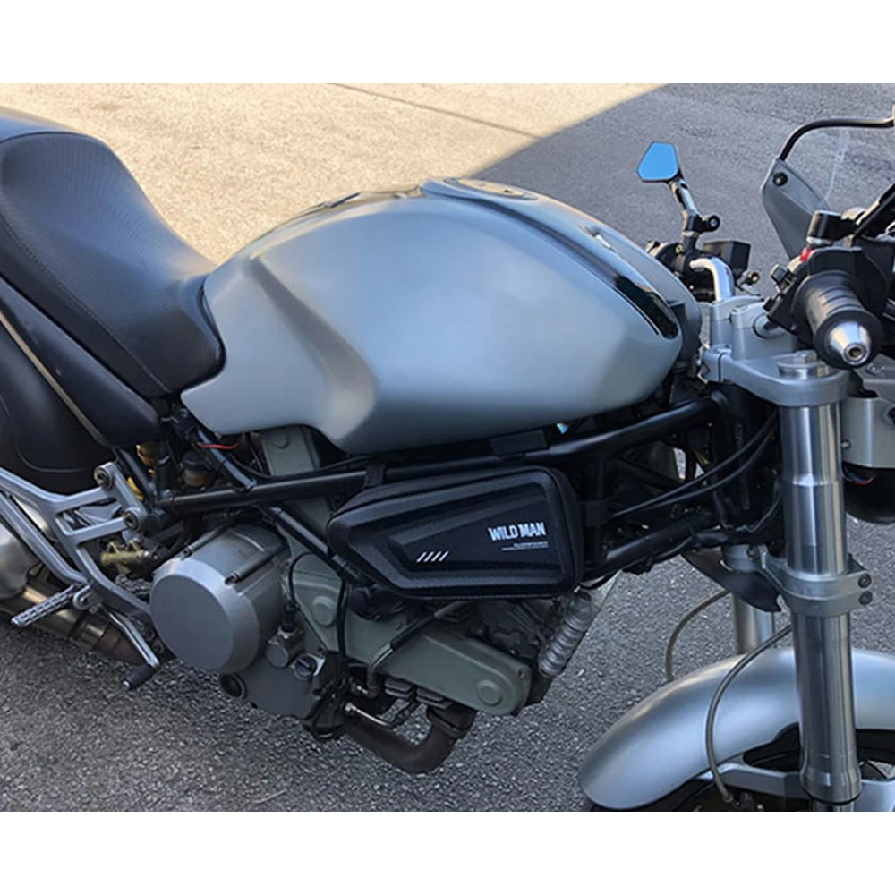 Für TRANSALP700 XL750 TRANSALP 600 650 700 XLV Motorrad modifizierte Seitentasche wasserdichte Dreieck-Seitentasche Hartschale_voghion.com