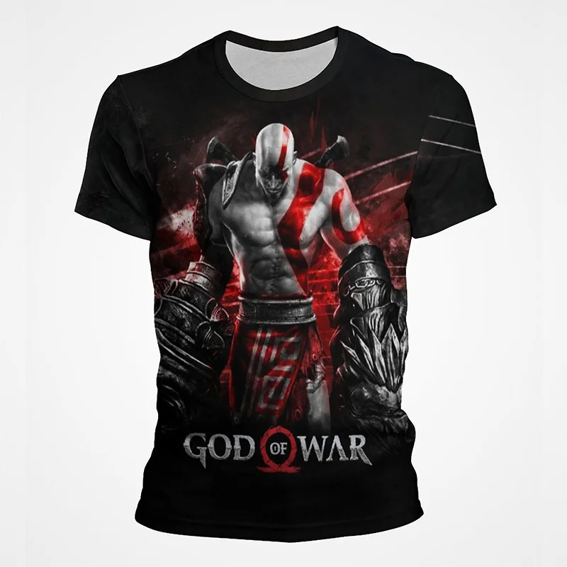 

New God Of War T Shirts Popular Game 3D Print Streetwear Men Women Casual Fashion Oversized T-Shirt Cool Kids Tees Tops Clothing