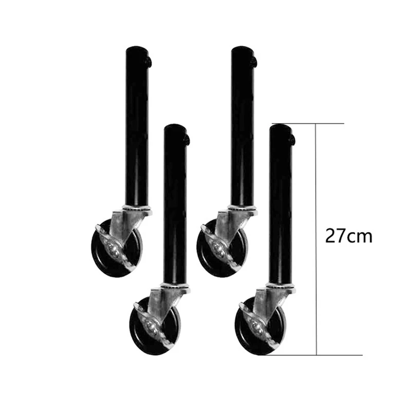 Table Leg Extension For Folding Table Castors-Pack Of 4 Risers With Wheels For Straight And Curved Legs Easy To Use 51Cm