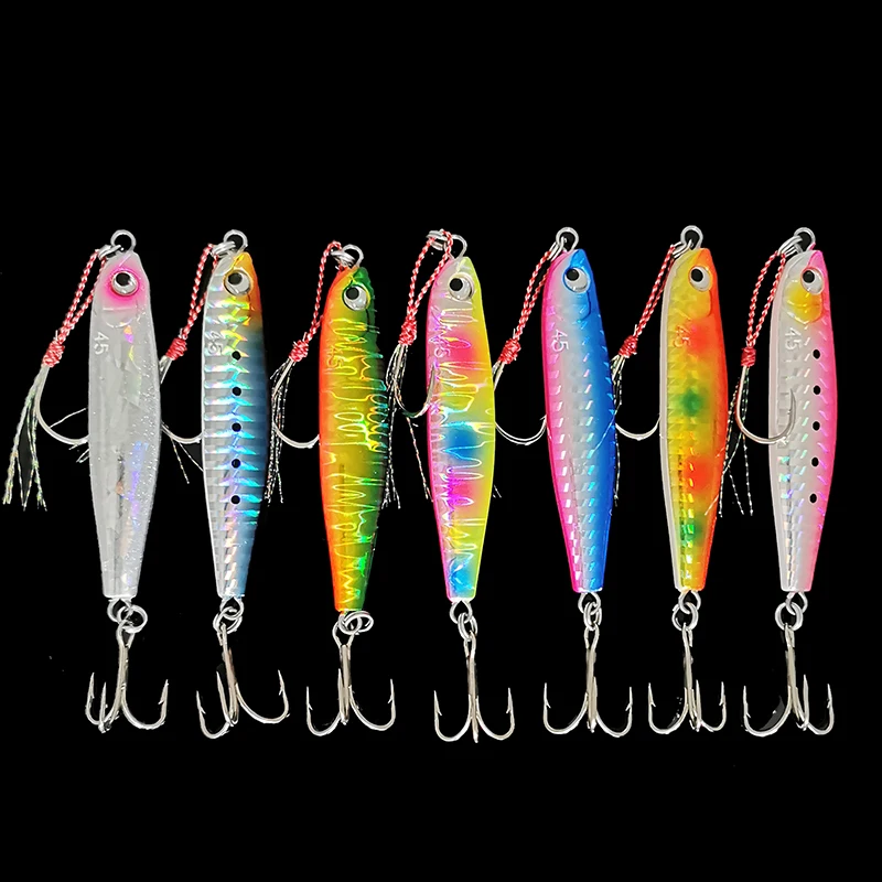 Japan Maria Sea Fishing Boat Long cast iron plate, mackerel, Spanish  mackerel, gold lance bait, 45g, 60g - AliExpress