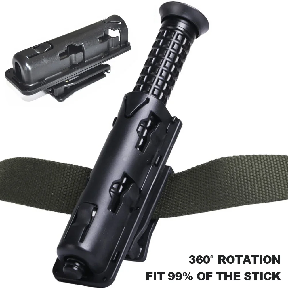 360 Degree Rotation Retractable Baton Case Holster Universal Tactical Baton Holder Self Defense EDC Outdoor Hunting Survial Tool