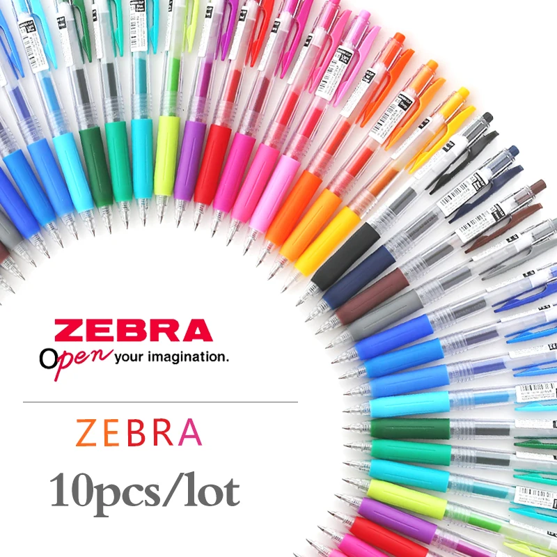 

10Pcs/Lot Zebra Sarasa Gel Pen JJ15 Juice Color 0.5mm Gel Ink Pen Student Note Hand Account Dedicated School Supplies Stationery