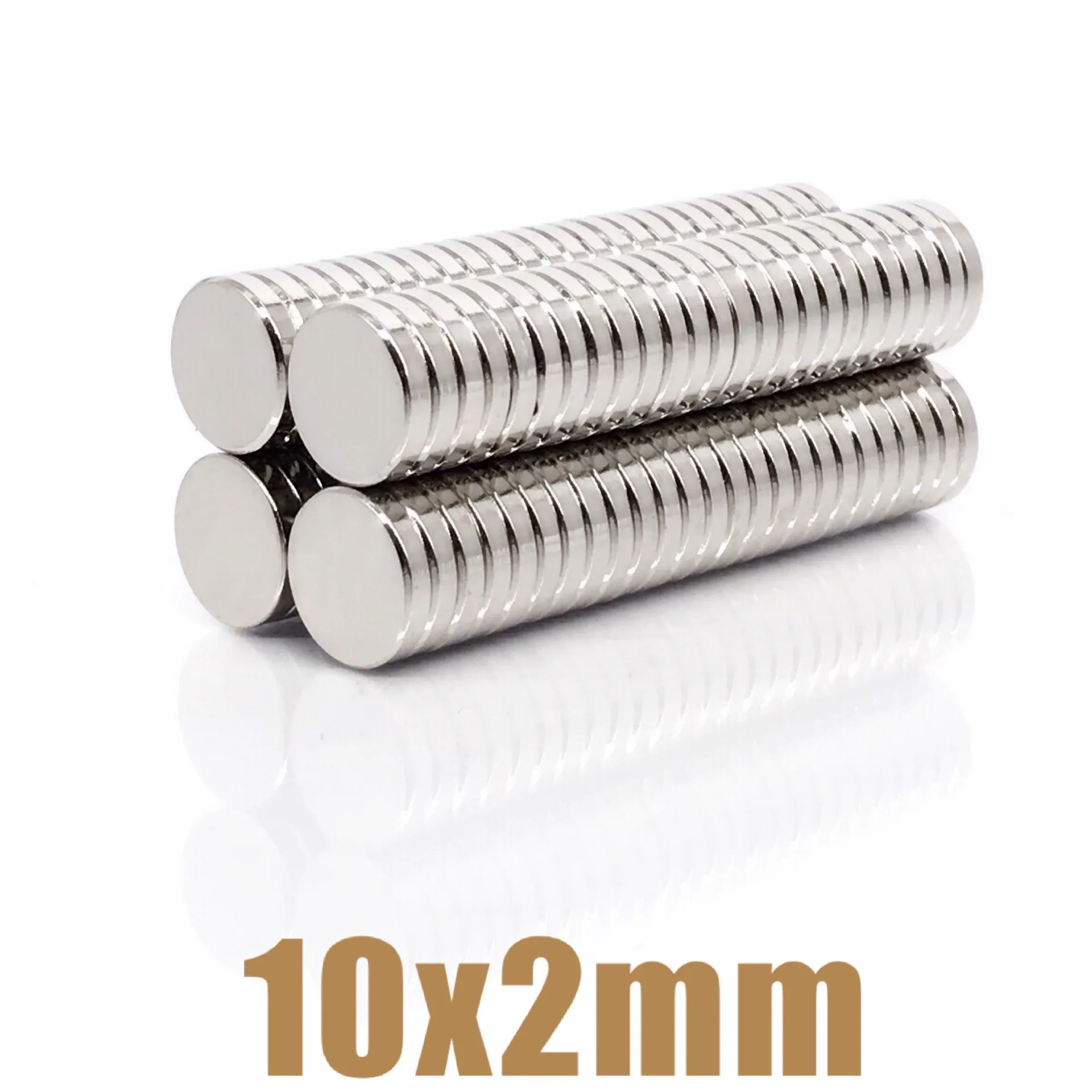 20~300pcs 10x2 mm kolo sytý magnetem chladnička hromadné poslech neodym lamela magnetem 10x2mm trvalý ndfeb silná magnety 10*2 mm