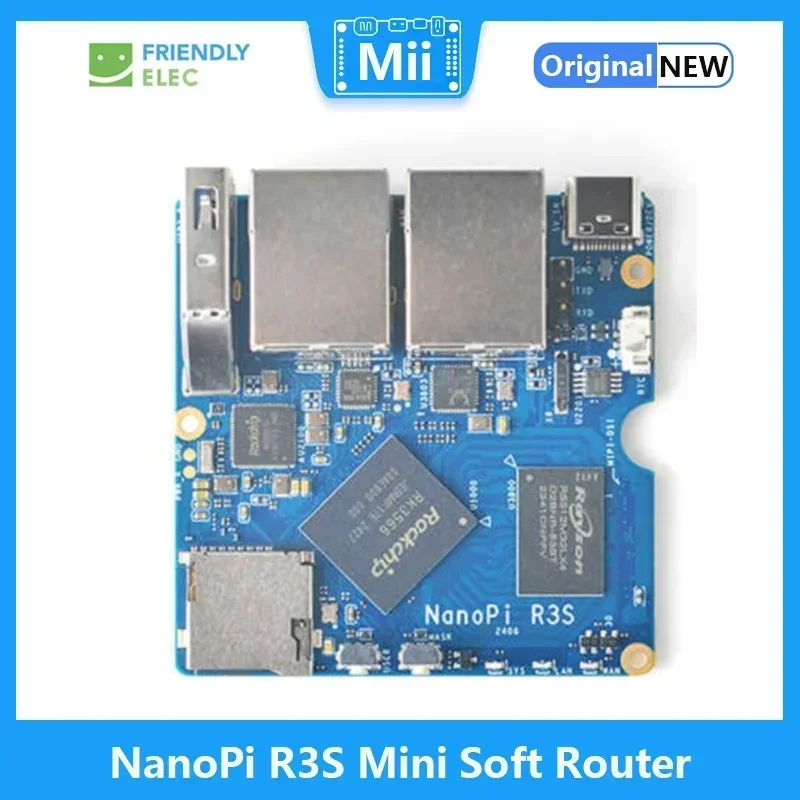 Buy Nanopi R4S Mini Router OpenWRT with Dual-Gbps Ethernet Ports 4GB LPDDR4 Based in RK3399 Soc
