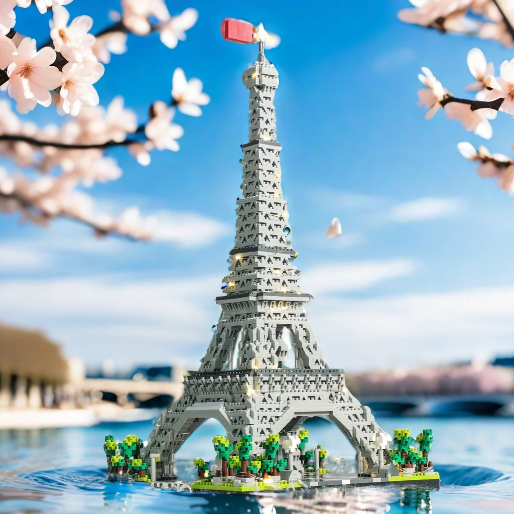 Paris Eiffel Tower Architecture Building Block Set Toys Exquisite ...