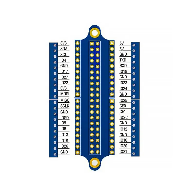 Raspberry pi Gpio Placa de Expansão Mini Terminal de Parafuso 40p Pin Adesivo Placa Acrílica Chave de Fenda para Rpi 4b - Imagem 4