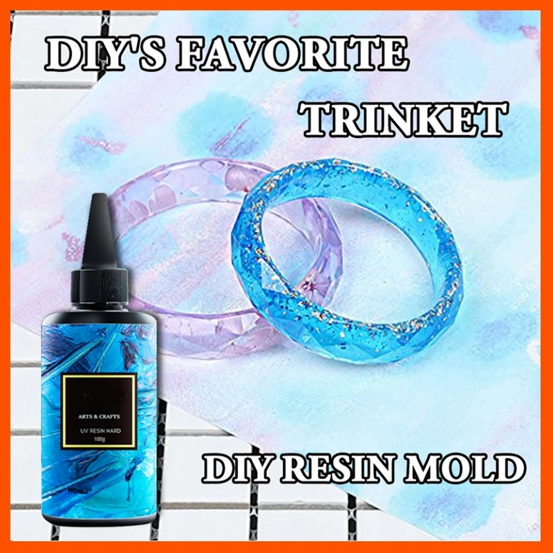 UV Resin Hard Glue Crystal Clear Ultraviolet Curing DIY Epoxy Resin