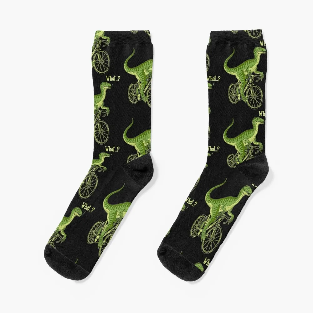 Cycling Dinosaur Socks socks designer brand Cartoon characters socks Compression stockings Men Socks Women's purple car toys baby toys green yellow inertia toy press return cartoon dinosaur toys kids