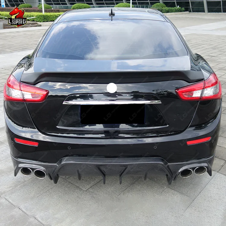 Hot Selling! car Accessories Auto Parts Carbon Fiber ASPEC style Rear Bumper Diffuser For Maserati Ghibli Body Kit