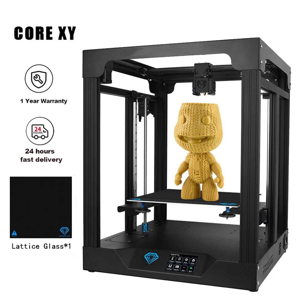 TWOTREES 3D Printer SP-5 V1.1 Core XY Structure with Linear Guide PEI Large Printing 300*300*330MM Silent Driver