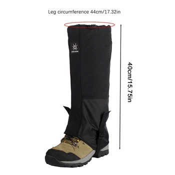 1pair Waterproof Leg Covers Legging Gaiter Climbing Camping Hiking Ski Boot Shoe Snow Gaiters Legs Protection For Men And Women 6