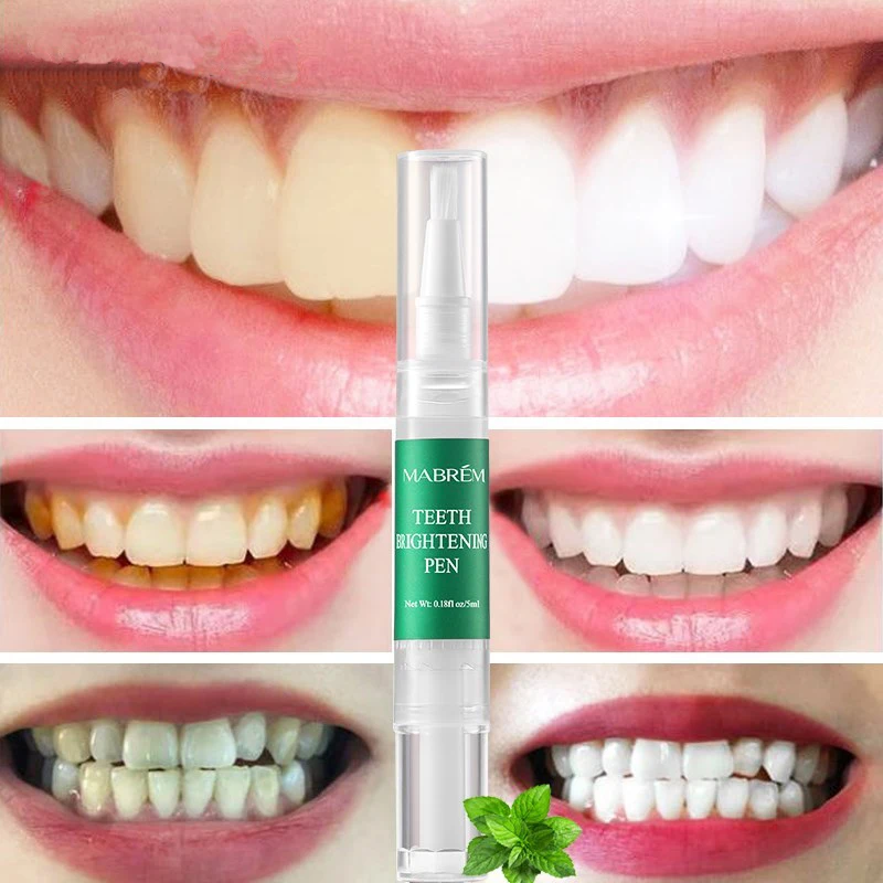 

Instant Teeth Whitening Pen Remove Tea Smoke Stain Plaque Deep Cleaning Oral Hygiene Tools Dental Fresh Breath Bleach Teeth Care