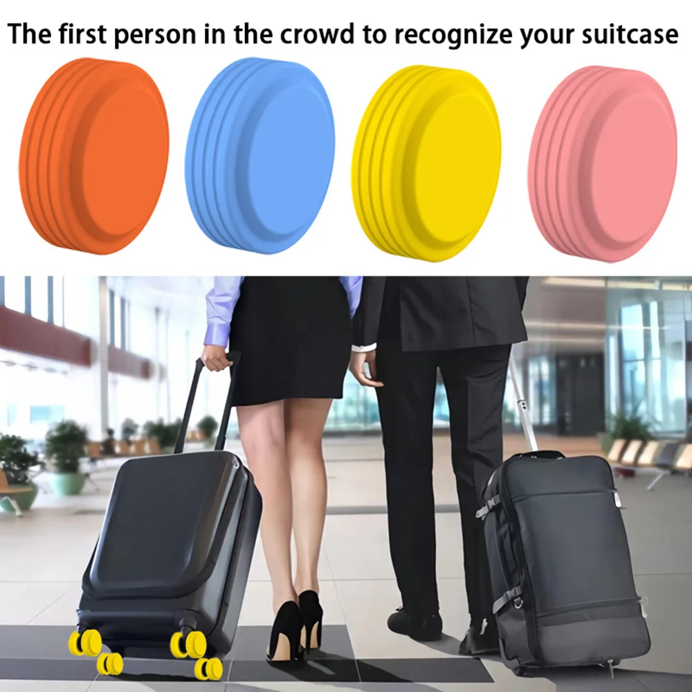 

New 4/8pcs Luggage Wheels Protector Silicone Wheels Caster Shoes Travel Luggage Suitcase Reduce Noise Wheels Cover Accessories