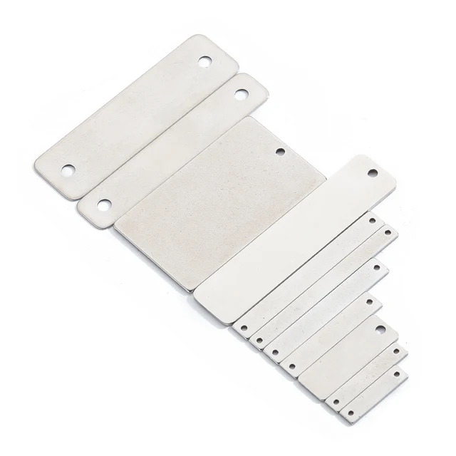 Blank Stainless Steel Tags Mirror Polished  Stainless Steel Stamping Blanks  Tags - Charms - Aliexpress