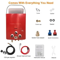 Chauffe-eau extérieur portable pour camping-car, gaz GPL, type cheminée, 12KW, sans réservoir, usage spécial, exportation Europe et Amérique 2023 2