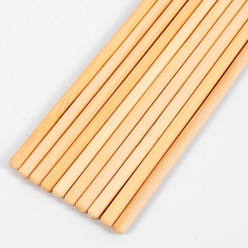 10 Pairs/Set Disposable Bamboo Wooden Chopsticks Individually Packaged Tableware Supplies Travel Portable Flatware Food Stick