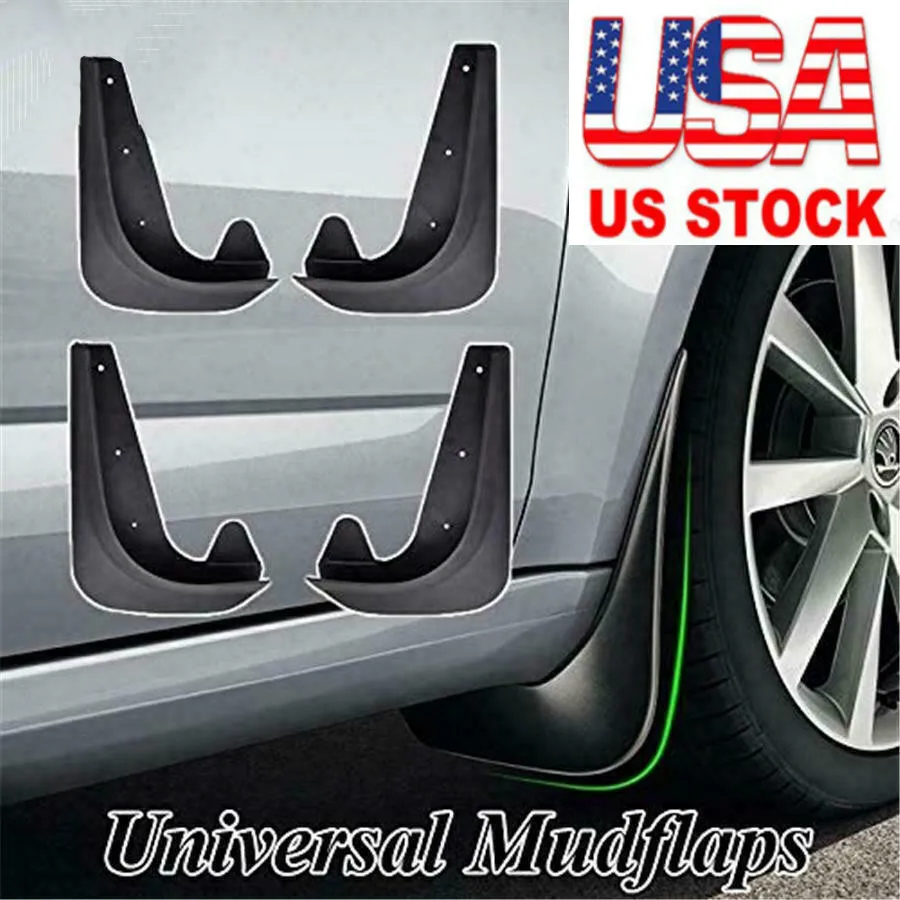 4pcs/Set Universal  Car Mud Fender Flaps Splash Guards Mudflaps Mudguards OBD2 Car Accessories